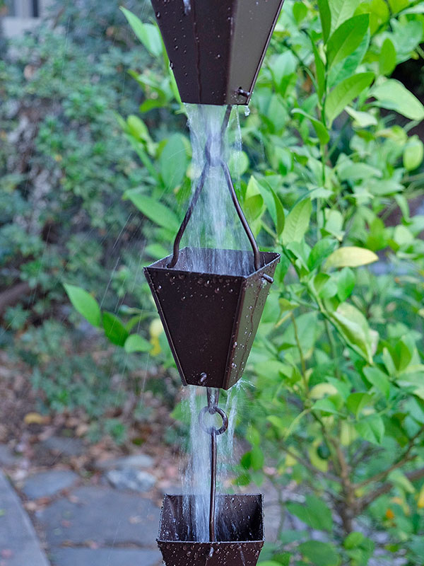 Bronze Tapered Square Cups Michigan Gutters, Inc.